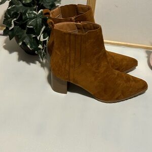 Tan Suede Ankle Boots